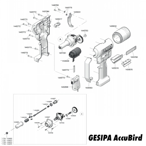 Запасные части для заклёпочника Gesipa Accubird