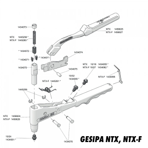 Запасные части для заклёпочника Gesipa NTX, NTX-F