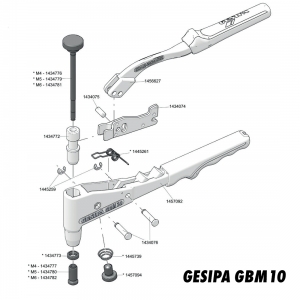 Запасные части для заклёпочника Gesipa GBM10